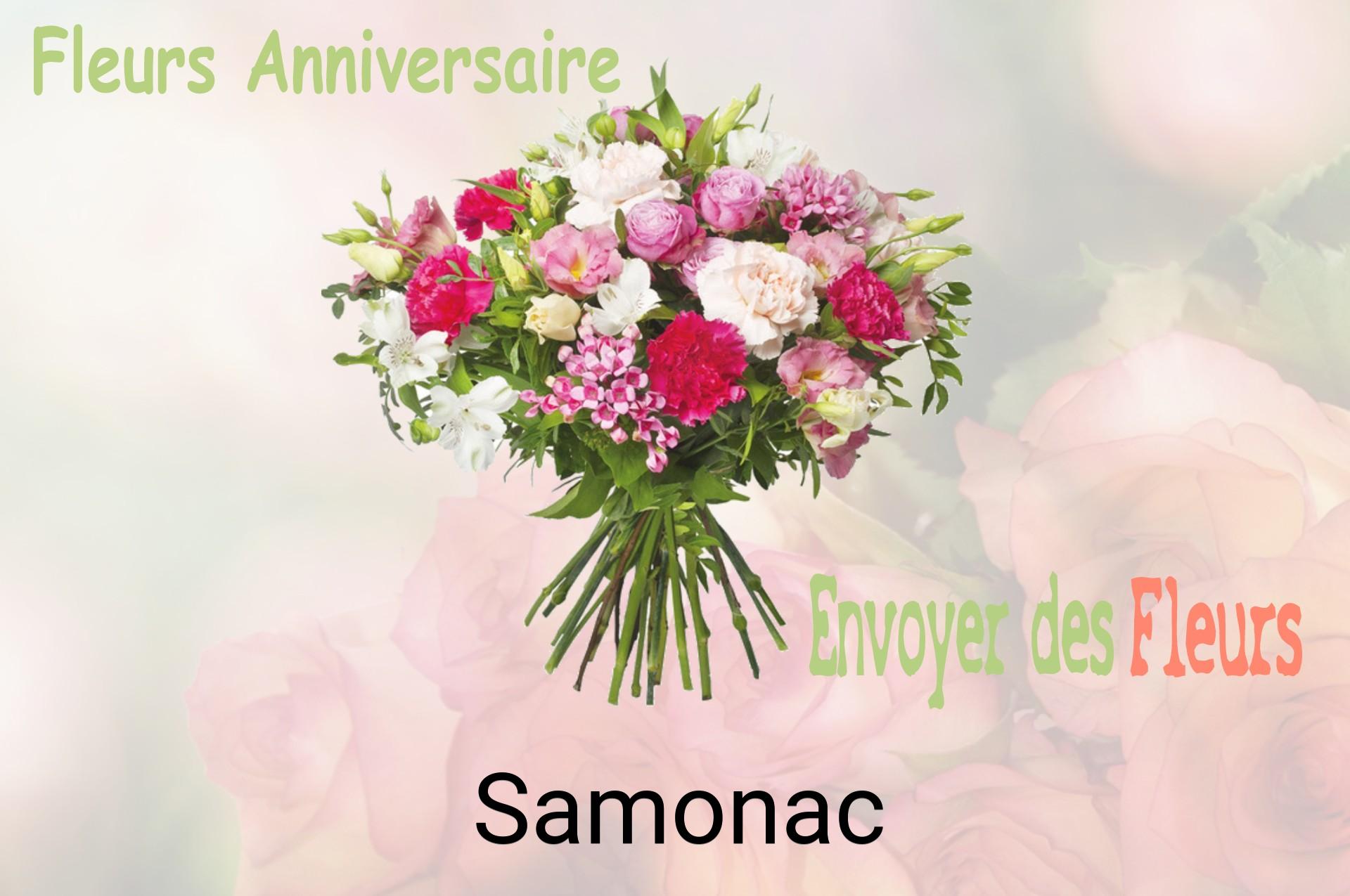 Bouquet de fleurs d’anniversaire livré à Samonac